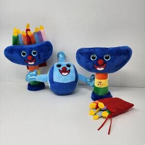 Kids Toy - Hanukkah Chanukah Stuffies Menorah Dreidel
